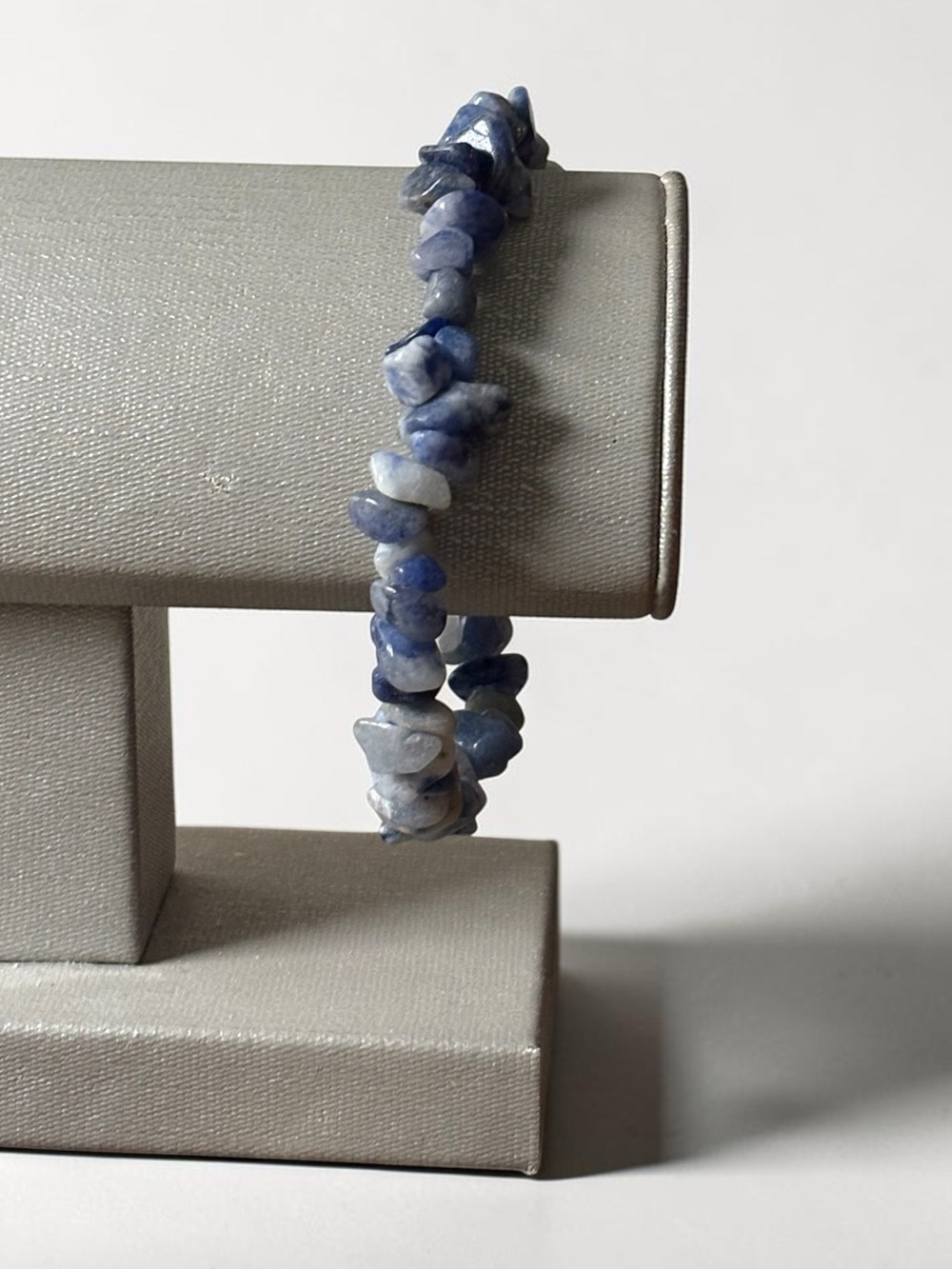 Sodalite Crystal Chip Gemstone Stretch Bracelet